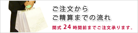 ご注文からご精算までの流れ