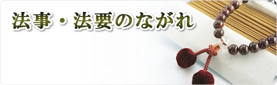 法事・法要のながれ