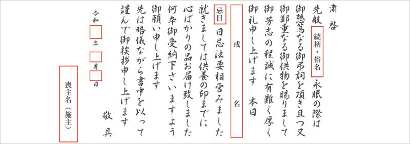 香典返しのマナー 相場 品物 お礼状などのまとめ 引き物ドットコム